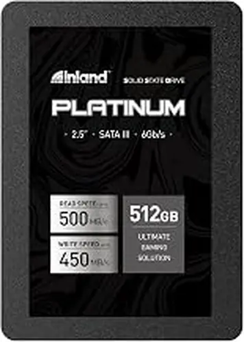 INLAND Platinum 512GB SSD SATA III 2.5" 3D NAND Internal Solid State Drive