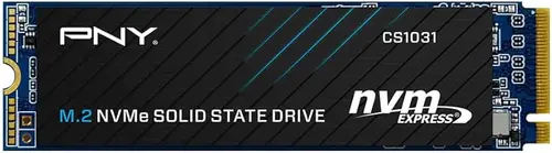PNY CS1031 500GB PCIe Gen3 x4 NVMe M.2 2280 Internal SSD