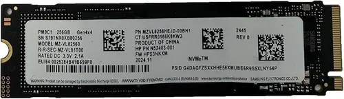 Oemgenuine OEM Samsun 256GB M.2 PCI-e NVME SSD GEN 4X4 Internal Solid State Drive 2280 Form Factor M Key
