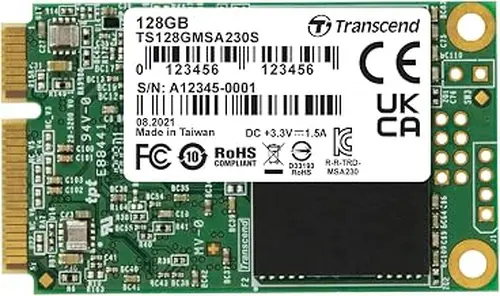 Transcend 128GB MSA230S mSATA SATA III SSD, DRAM Cache