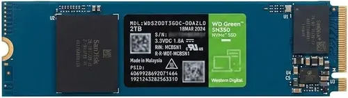 WD Green SN350 2TB NVMe SSD, M.2 2280 PCIe Gen3 x4, M-Key (OEM New)