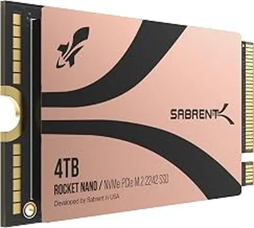 SABRENT Rocket 2242 4TB NVMe SSD, PCIe 4.0 M.2, 7300MB/s (SB-2742-4TB)