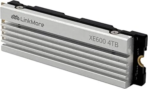LinkMore XE600 4TB PCIe 4.0 M.2 SSD with Heatsink for PS5, 7200MB/s Read