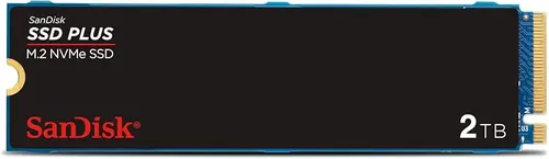 SANDISK 2TB SSD Plus M.2 NVMe SSD - PCIE Gen 3.0, Up to 3,200 MB/s - Internal Solid State Drive - SDSSDA3N-2T00-G26