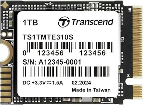 Transcend 1TB MTE310S PCIe 2230 SSD, 5000MB/s, for Steam Deck, Surface Pro