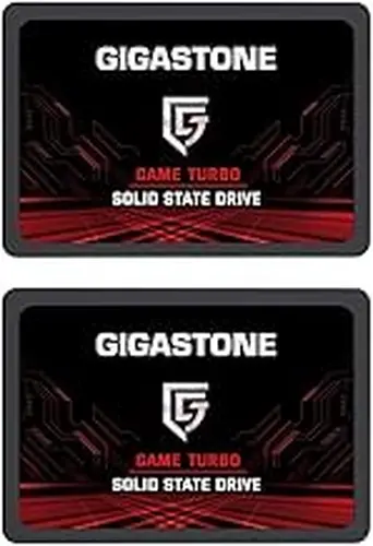 Gigastone 512GB Game Turbo SSD (2-Pack) Up to 550MB/s with SLC Caching Gaming/PC/Desktop/Laptop Upgrade SSD 5-Year Warranty 2.5" SATA Internal Disk Solid State Drives 2.5 inches SATA 3.0 Disk