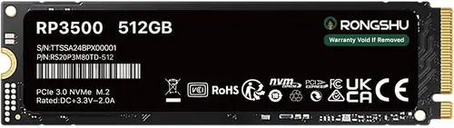 1TB NVMe SSD M.2 SSD PCIe 3.0×4, Read Up to 3,500 MB/s, M.2 2280 Internal Soild State Drive, SLC Cache 3D NAND TLC, Compatible with Laptop and PC Desktops (RP3500)