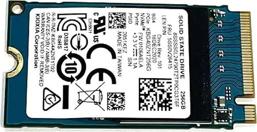 Oemgenuine OEM Kioxia 256GB M.2 PCI-e NVME SSD Internal 5SS0V26415 Solid State Drive 42mm 2242 Form Factor M Key