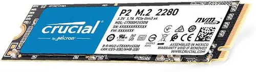 Crucial P2 250GB 3D NAND NVMe PCIe M.2 SSD Up to 2400MB/s - CT250P2SSD8
