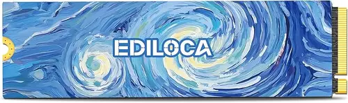 Ediloca SSD 2TB NVMe PCIe 5.0x4, Up to 14,000MB/s Read, 10,000MB/s Write, 2TB SSD with 2GB LPDDR4 DRAM & Dynamic SLC Cache, M.2 2280 3D TLC for Gaming/Video Editing/PC/Laptop (EN1400 Pro)