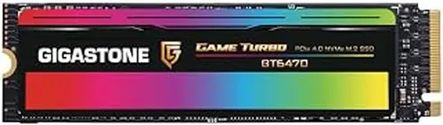 Gigastone Game Turbo PCIe Gen4x4 SSD 4TB, Speed Up to 7,300MB/s with SLC Caching Gaming/PC/Desktop/Laptop 5-Year Warranty M.2 NVMe PCIe 4.0 2280 Internal Solid State Drive