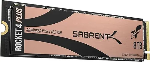 SABRENT 8TB Rocket 4 Plus NVMe 4.0 Gen4 PCIe M.2 Internal SSD Extreme Performance Solid State Drive R/W 7100/6600MB/s (SB-RKT4P-8TB)