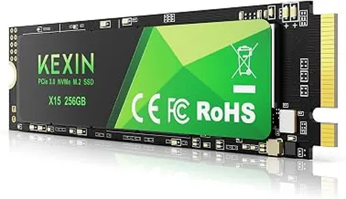 KEXIN SSD M.2 NVMe Internal SSD 256GB M.2 2280, PCIe Gen 3.0, up to 2800 MB/s Read, 2300 MB/s Write, Internal Solid State Drive Compatible with Laptop,PC,Gaming Black,256GB