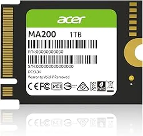 Acer MA200 M.2 2230 SSD NVMe 1TB, PCIe Gen 4, Read Speeds Up to 5200 MB/s, Great for Steam Deck, Asus ROG Ally, Microsoft Surface Handheld Gaming Devices Storage Expansion - BL.9BWWA.154