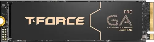 TEAMGROUP T-Force GA PRO 2TB SSD Patented Graphene Heatsink DRAM SLC Cache 3D TLC NAND NVMe InnoGrit PCIe Gen5x4 M.2 2280 Internal SSD Read/Write 10,000/8,500 MB/s TM8FFJ002T0C129