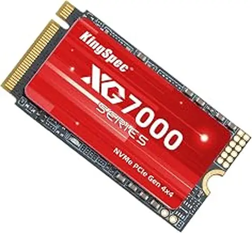 KingSpec 2TB M.2 2242 PCIe 4.0 SSD - Read Speed up to 7200MB/s, Internal M2 NVMe Gen4 SSD with 3D NAND Flash, Compatible with Laptop and Desktop