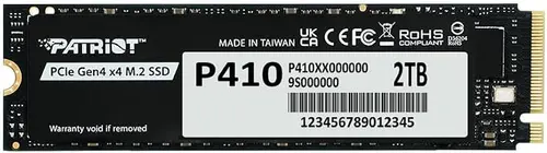 Patriot P410 2TB PCIe Gen 4x4 M.2 2280 SSD