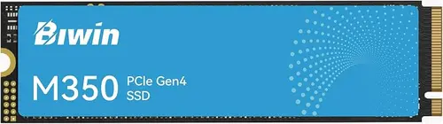 BIWIN M350 NVMe Gen4 SSD 2TB, PCIe 4.0, M.2 2280, Read Speeds Up to 6000MB/s, Internal Solid State Drive for Laptop and Desktop PC - BM350NN02TB-RGX