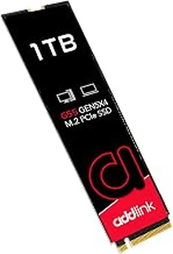 Addlink G55 1TB PCIe 5.0 Gen5 NVMe M.2 SSD- Up to 10,200 MB/s - PC Gaming Upgrade, Photography, Video Editing & Design - Gen5x4 Internal Solid State Drive (ad1TBG55M2P)