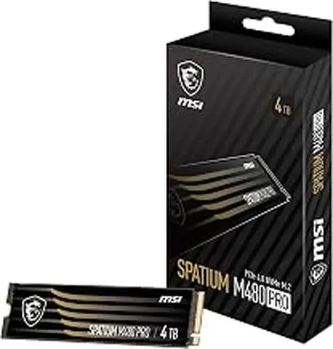 MSI SPATIUM M480 PRO PCIe 4.0 NVMe M.2 4TB 4.0 NVMe M.2 4TB Internal Solid State Drive