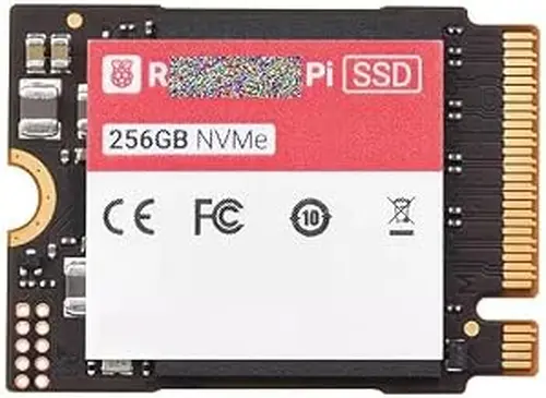 Official Raspbery Pi SSD, 256GB High-Speed Solid State Drives, Complies with PCIe Gen 3 Standard, Suitable for Raspbery Pi 5 (RPi SSD 256G)