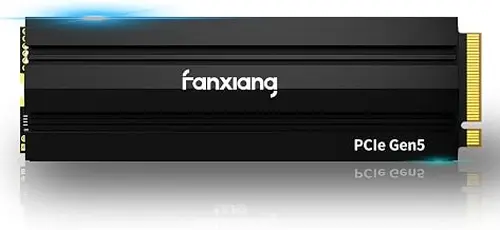 fanxiang 2TB Gen5 NVMe M.2 SSD with Heatsink - Up to 12000 MB/s PCIe 5.0 SSD TLC Internal Gaming SSD Solid State Drive for DirectStorage/Video Editing/Design S900Pro