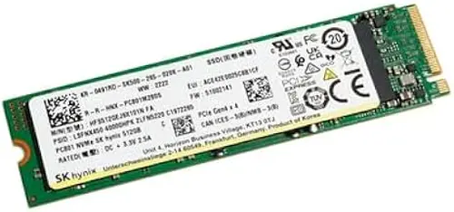 Hynix HFS512GEJ9X101N Solid State Drive - 512 GB - M.2 2280 - PCIe 4.0 x4 - NVMe - 7000MB/s Read Speed (Renewed)