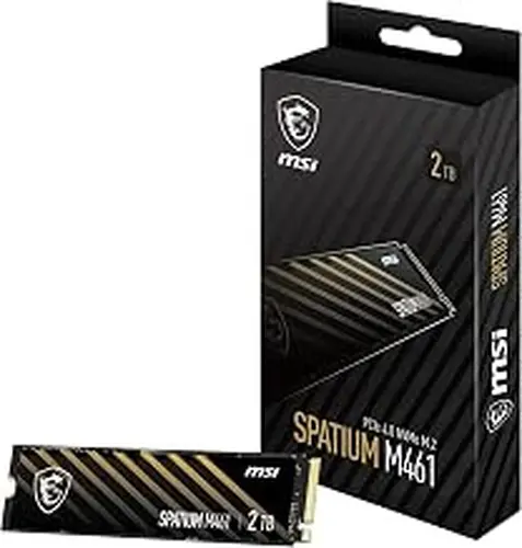 msi SPATIUM M461 PCIe 4.0 NVMe M.2 2TB Internal SSD PCIe Gen4 NVMe (SPATIUM M461 PCIe 4.0 NVMe M.2 2TB)