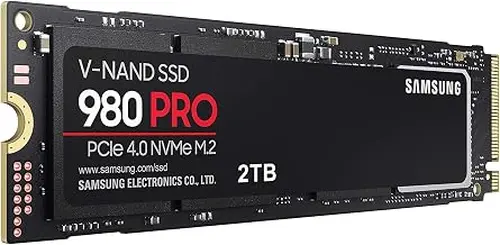 980 PRO SSD 2TB PCIe NVMe Gen 4 Gaming M.2 Internal Solid State Hard Drive Memory Card, Maximum Speed, Thermal Control, MZ-V8P2T0B