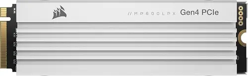 Corsair MP600 PRO LPX 4TB M.2 NVMe PCIe x4 Gen4 SSD - Optimised for PS5 (Up to 7,100MB/sec Sequential Read & 6,800MB/sec Sequential Write Speeds, High-Speed Interface) White (Renewed)