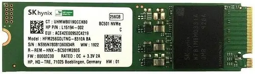 CUK Hynix BC501 256GB M.2 2280 PCIe NVMe Internal Solid State Drive (SSD) Bulk OEM Tray