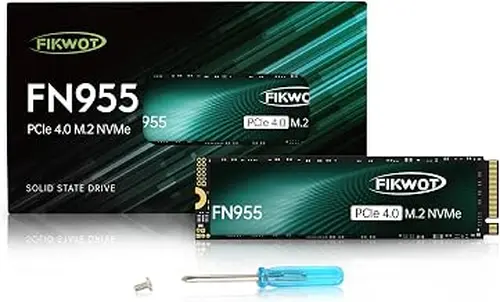 Fikwot FN955 1TB NVMe SSD M.2 2280 PCIe Gen4x4, Up to 7300MB/s, 3D NAND TLC Flash Internal Solid State Drive, Configure SLC Cache, Storage and Memory Expansion for PS5 Laptop Desktop