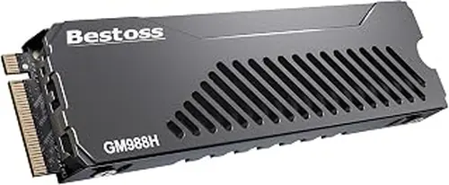 Bestoss 1TB PCIe 4.0 NVMe M.2 2280 SSD with Heatsink,PS5 Storage,7350MB/s