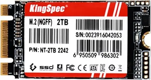 KingSpec 2TB M.2 2242 SATA III SSD, Not for NVMe Slots