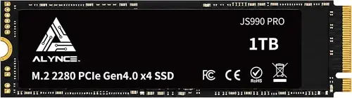 JS990 PRO 1TB SSD PCIe Gen4 x4 NVMe M.2 2280, Up to 7400MB/s