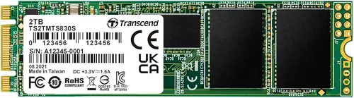 Transcend 2TB MTS830S M.2 SATA III 2280 SSD, Dram Cache, B+M Key