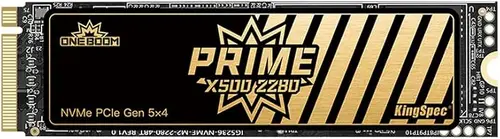 KingSpec OneBoom 4TB PCIe 5.0 NVMe M.2 2280 SSD - up to 14000MB/s Read, 13000MB/s Write, TLC 3D NAND with DRAM Cache, PS5 Ready, for Gamers, Video Editors, 3D Designers & Heavy-Duty Workstations