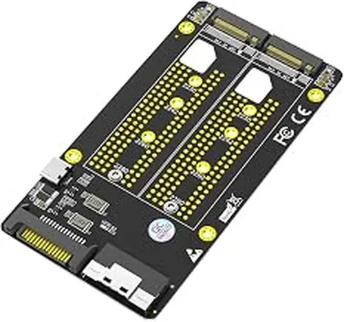 Dual 2X M.2 NVME SSD to Slimline SFF-8654 8X Adapter (PCIe Bifurcation Motherboard is Required)