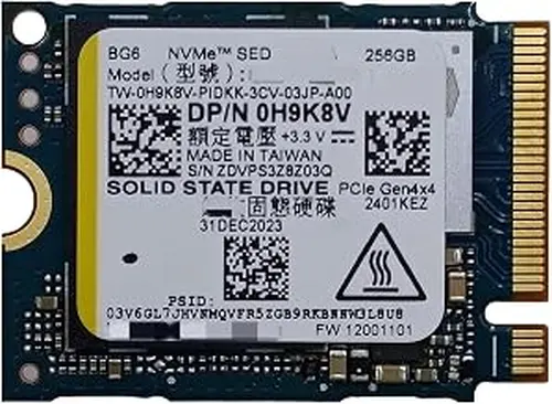 256GB NVMe PCIe Gen4 x4 M.2 2230 SSD, High-Speed Performance for Laptops and Desktops, Compact Design, Ideal for Gaming and Storage Expansion