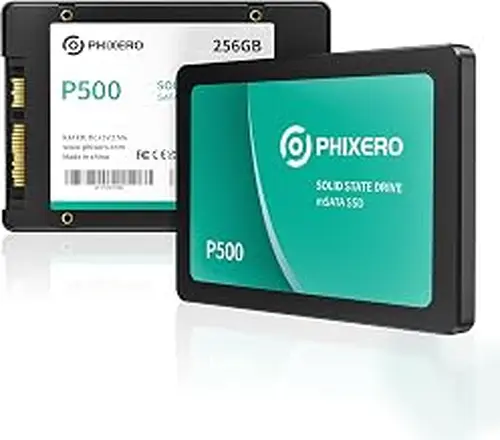 PHIXERO SATA SSD 256GB 3D NAND SATA Ⅲ 2.5 inch Internal Solid State Drive for Laptop/Desktop PC/Mini PC - P500