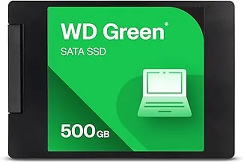 WD Western Digital Green SATA 500GB, Up to 545MB/s, 2.5"/7mm, 3 Year Warranty, Internal SSD (WDS500G5G0A-00CPT0)