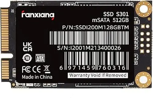 fanxiang S301 512GB mSATA SSD Mini SATA III 6Gb/s Internal Solid State Drive, 3D NAND, Compatible with Ultrabook Desktop PC Laptop