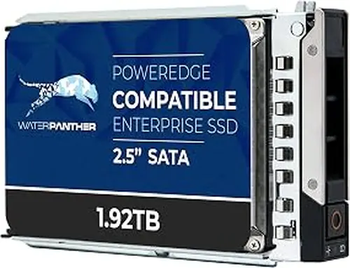 Water Panther 1.92TB SATA 6Gb/s 2.5" SSD for Dell PowerEdge Servers | Enterprise Drive in 14G Tray (Renewed)