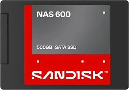 Sandisk 500GB NAS 600 3D NAND Internal SSD 2.5” SATA Internal SSD