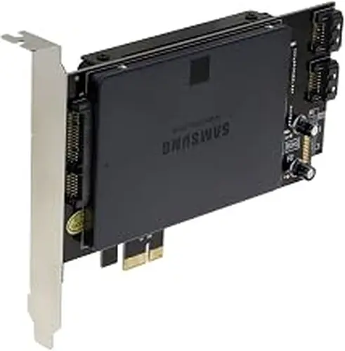 SEDNA - PCI Express (PCIe) Dual 2.5 Inch SSD / HDD Mounting Adapter (Short Double Side SSD Version) ( with Built in Power Circuit, no Need SATA Power Connector, ), SSD/HDD not Included