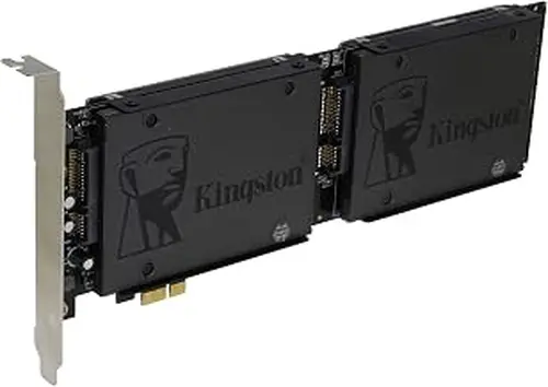 Sedna - PCI Express Quad 2.5 Inch SATA SSD Controller Card (with Built in Power Circuit, no Need SATA Power Connector) (SSD/HDD not Included)