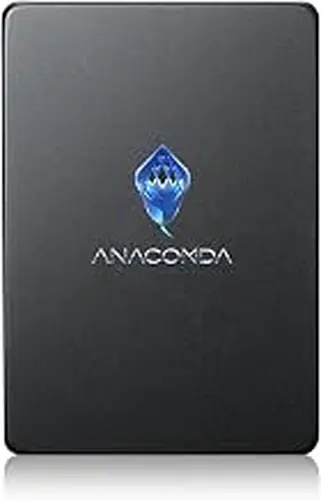 ANACOMDA Slim 960GB SATA III SSD, Up to 500MB/s Read & Write, 2.5" Internal Gaming Solid State Drive with 3D QLC NAND Flash, for PC/Desktop/Laptop Upgrade, QS Series, Made in Taiwan