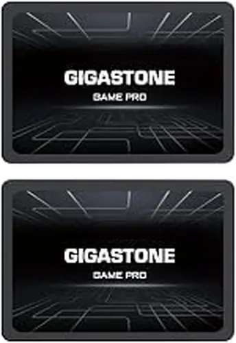 Gigastone 128GB SATA SSD (2-Pack) 2.5 inch SSD 500MB/s Upgrade Laptop PC Memory and Storage PS4 HDD Replacement 2.5" Internal Solid State Hard Drives SATA III SLC Cache 3D NAND Game Pro Performance