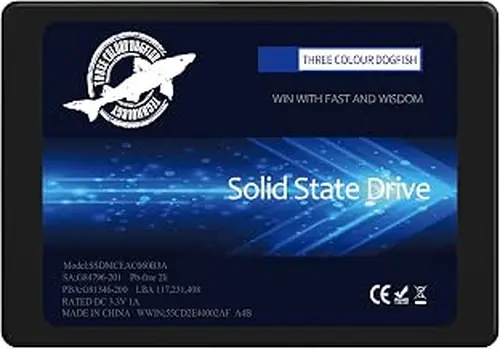 Dogfish 2.5" SATA III 6Gb/s SSD - 250GB High Performance Internal Solid State Drive for Desktop & Laptop