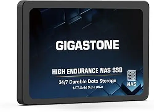 Gigastone 4TB High Endurance SSD– for Gaming/PC/NAS SSD Up to 530MB/s SLC Caching 24/7 Reliable 5-Year Warranty 2.5" SATA Internal Solid State Drives RAID Disk